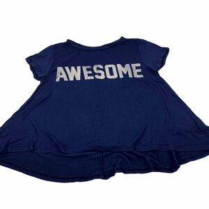 Girls “AWESOME” Graphic Tee Medium